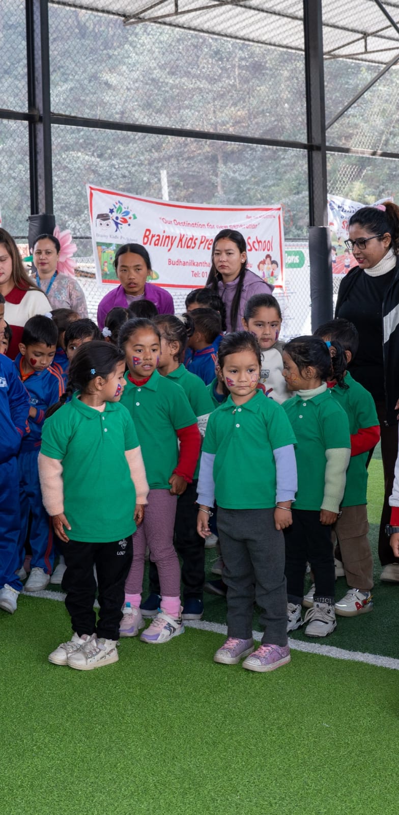 A joyful group moment at Chunamuna School